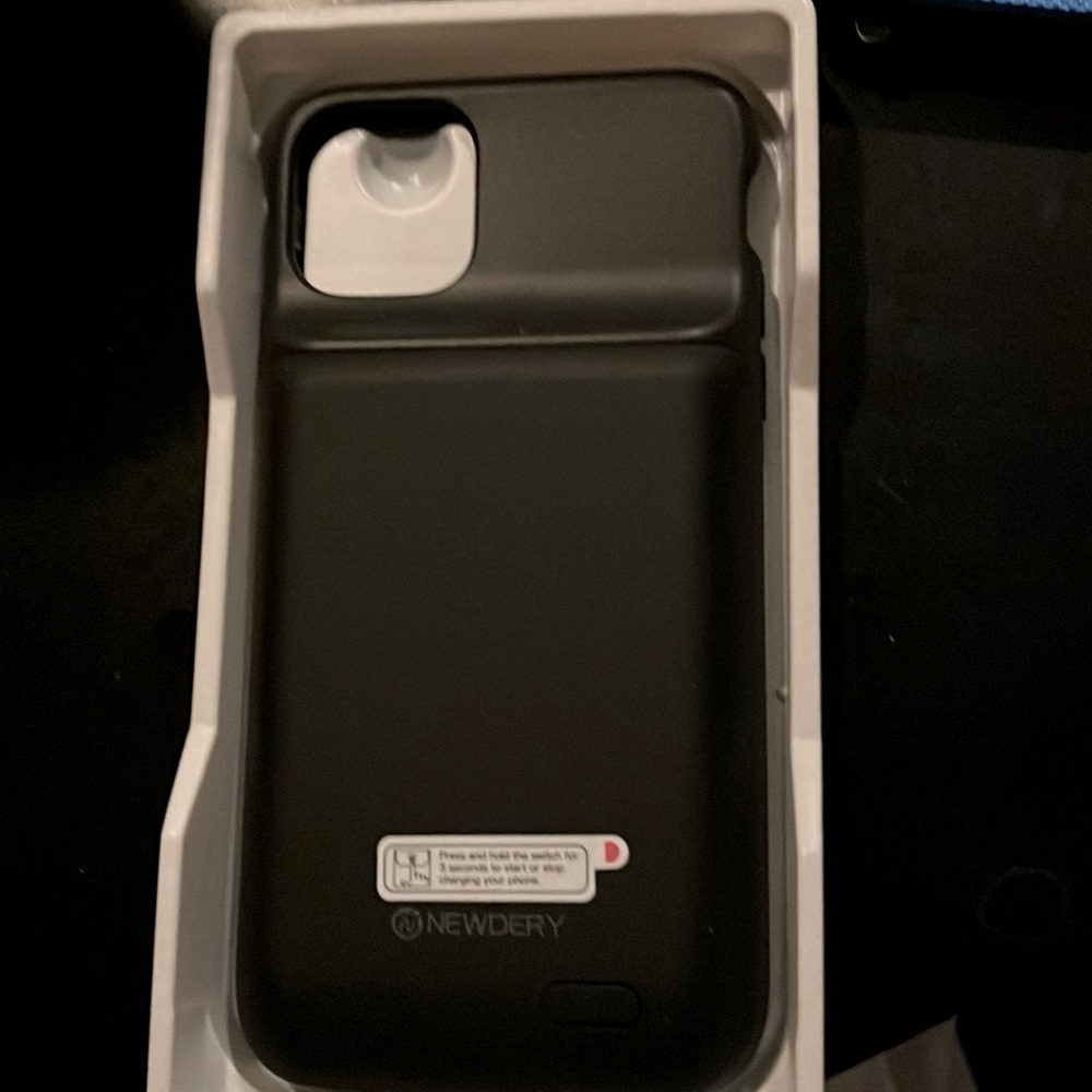 Black case with built in battery pack for iPhone 11 Pro